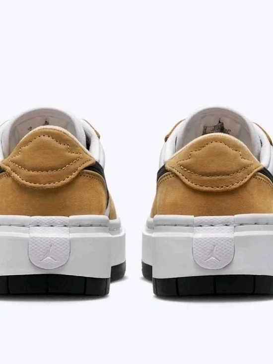 Nike Air Jordan 1 Elevate [DH7004-701] Women Casual Shoes Golden Harvest/Black - Picture 3 of 7